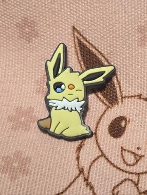 Jolteon Croc Charm Pokémon Electric Type Yellow Spiky Cute Charm